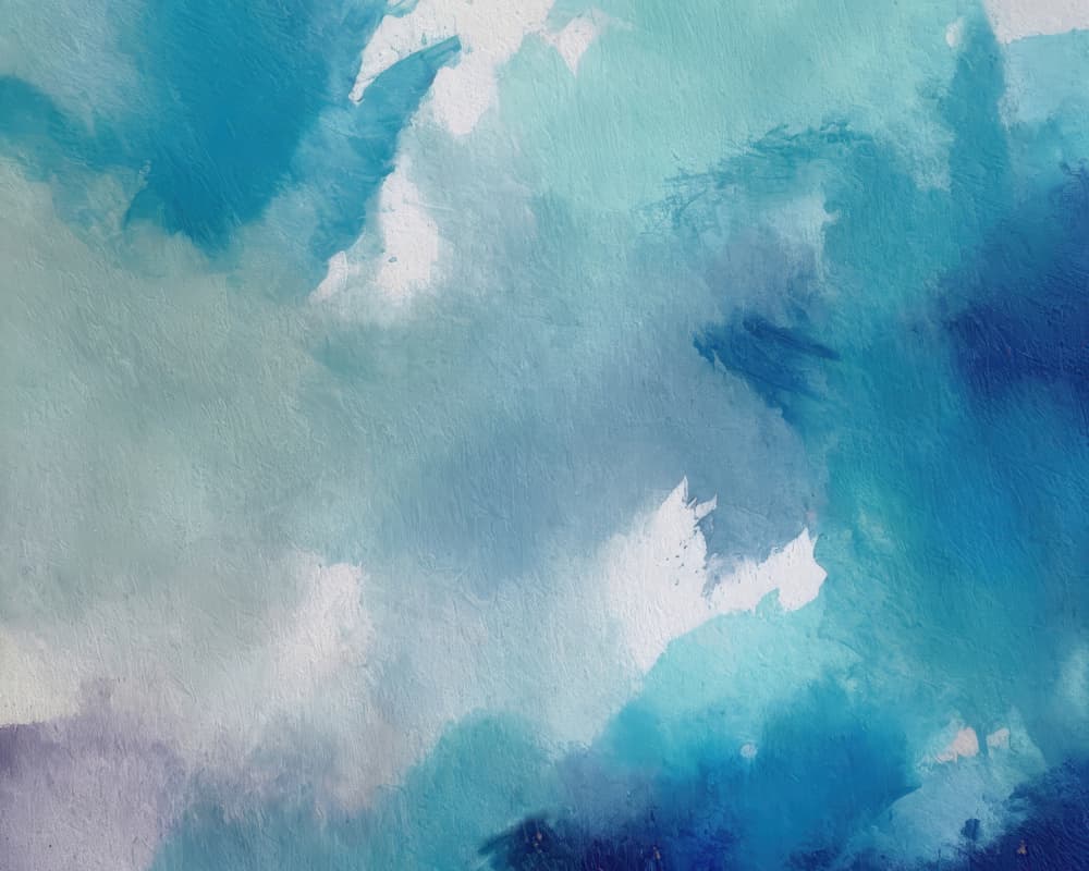 Serene Blue Abstraction by Alpenglow Workshop — canvas wall art