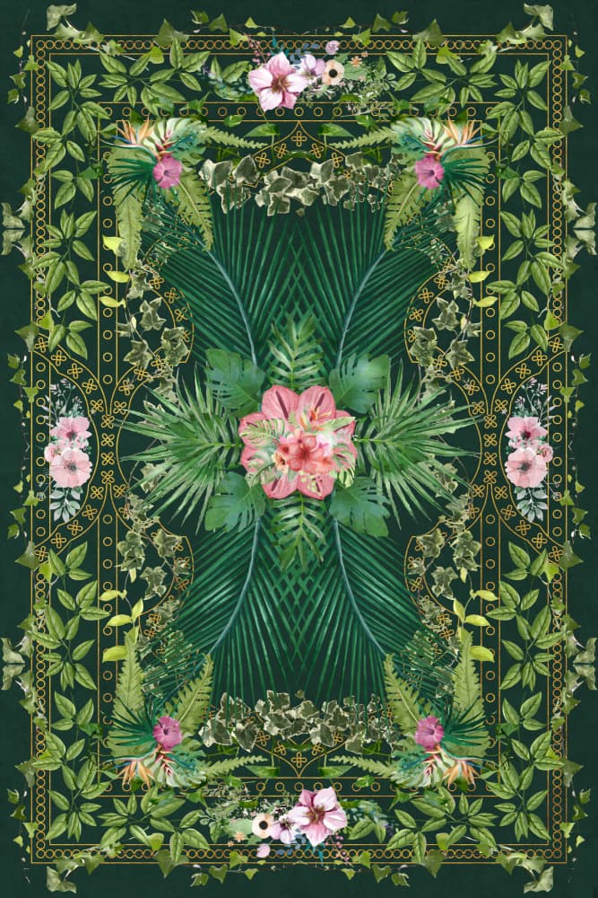 Botanical Jungle Bloom by amini54 — canvas wall art
