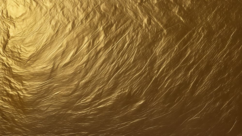 Crumpled Gold Texture by Marika Barsrsind — canvas wall art