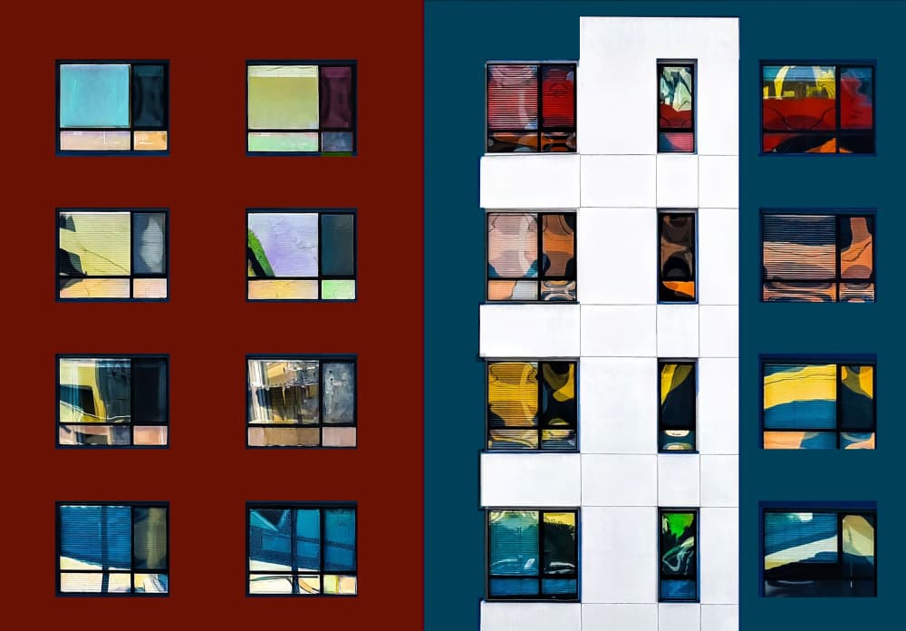 Modern Urban Reflections by Arnon Orbach — canvas wall art