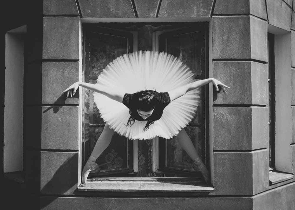 Window Frame Ballet by Padurariu Alexandru — canvas wall art