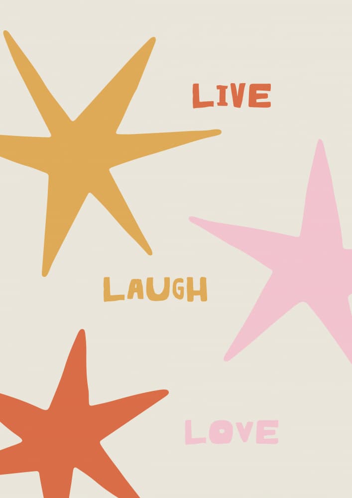 Livelaughtlove by Treechild — canvas wall art