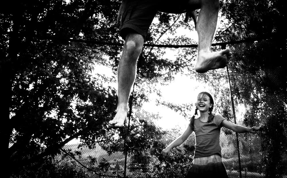 Jumping Fun Together by Stephanie Kleimann — canvas wall art