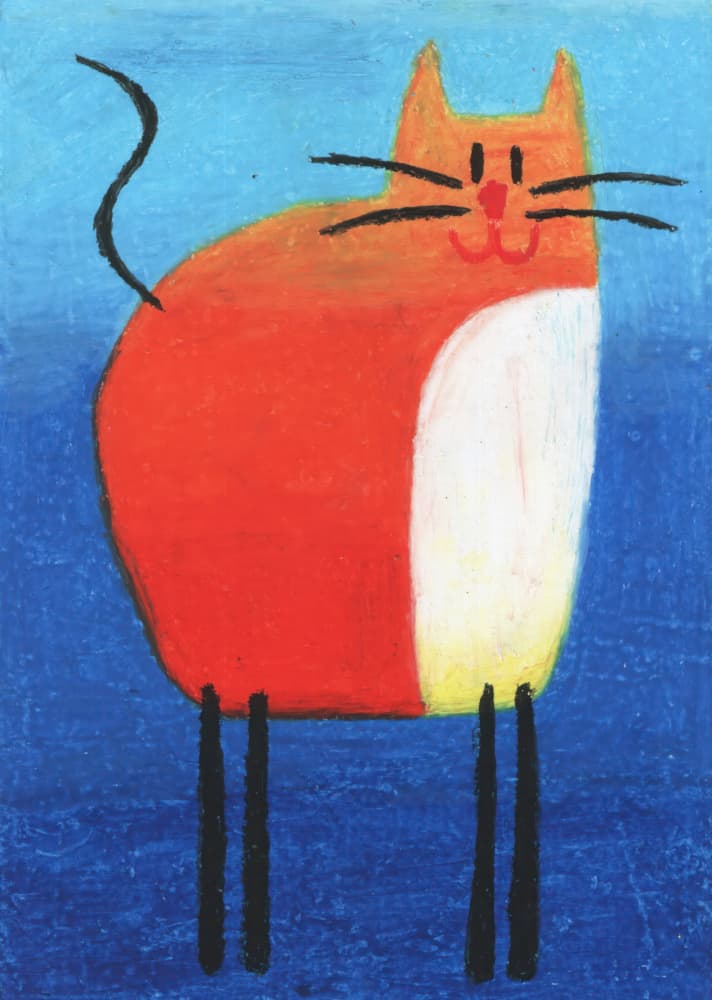 Smiling Orange Cat by Kulik — canvas wall art