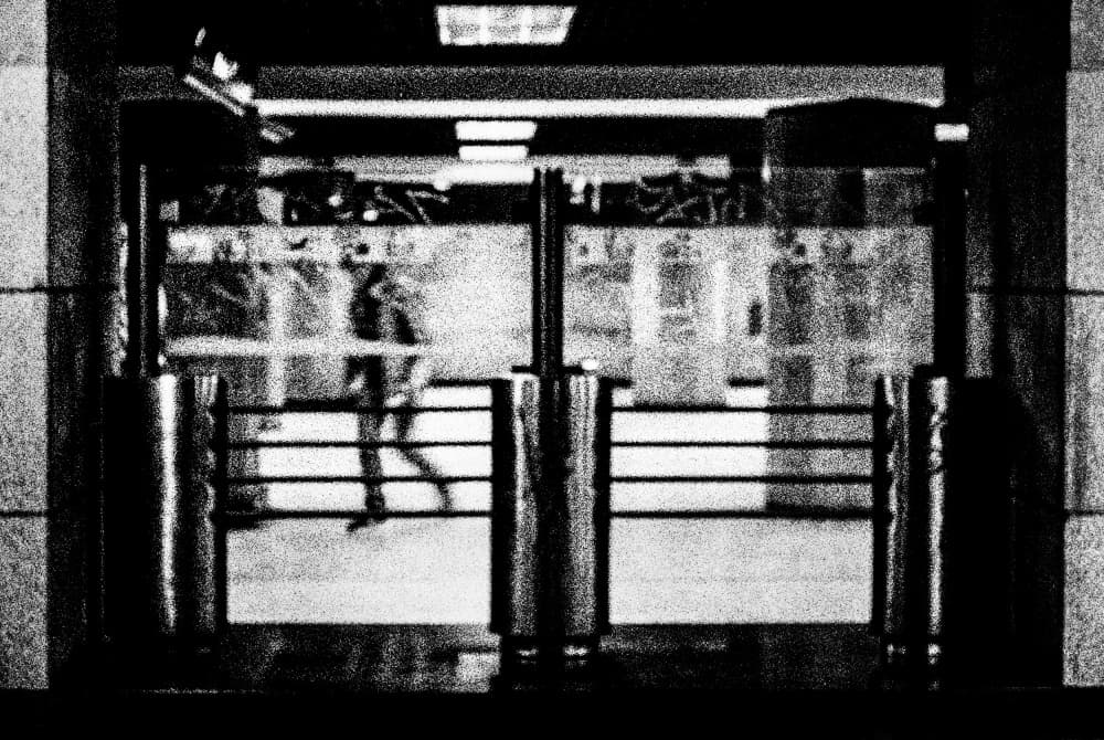 Blurred Urban Passage by Paulo Abrantes — canvas wall art