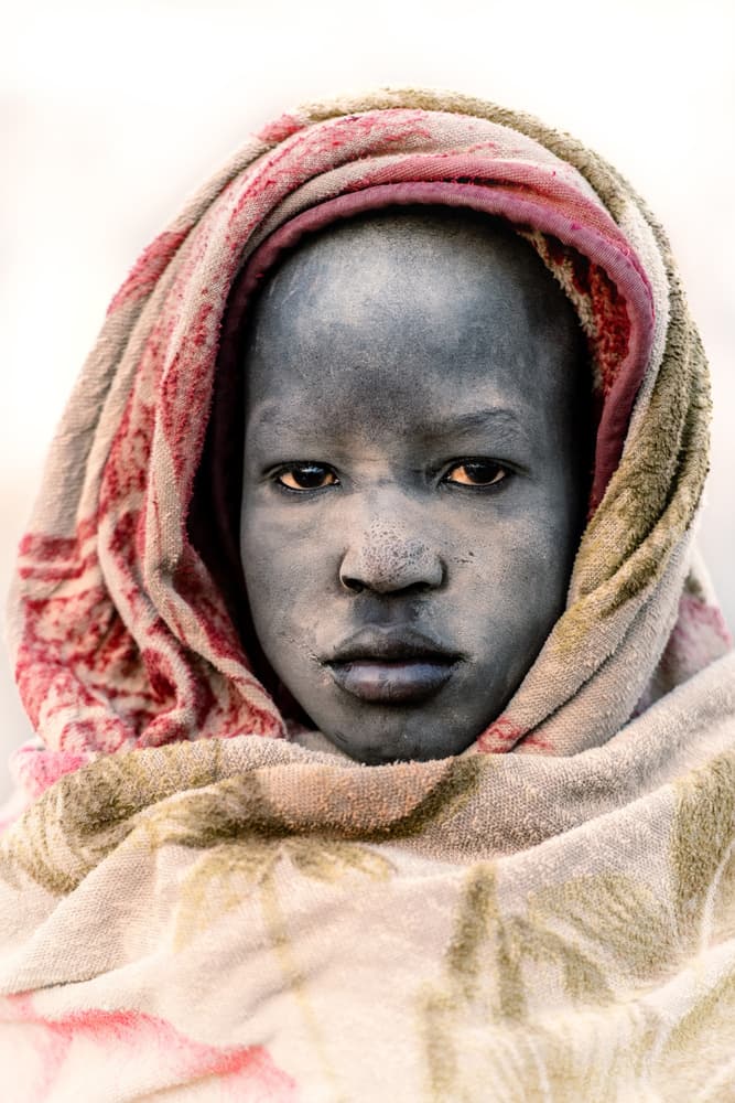 Blue Face Child by Trevor Cole — canvas wall art