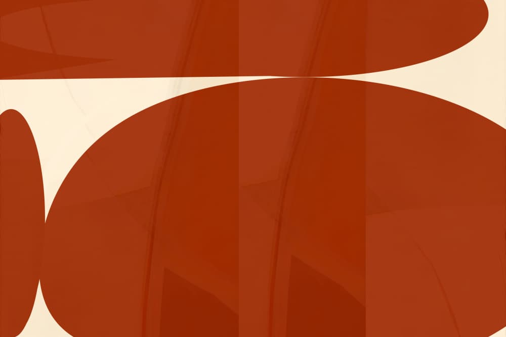 Warm Geometric Curves by cartissi — canvas wall art