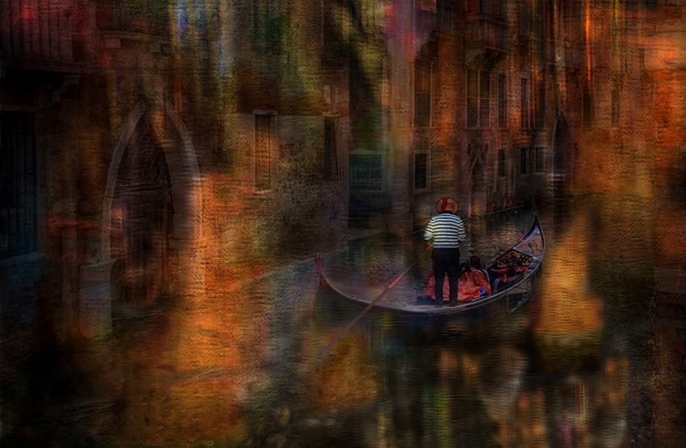 Dreamy Venice Canal by Anette Ohlendorf — canvas wall art
