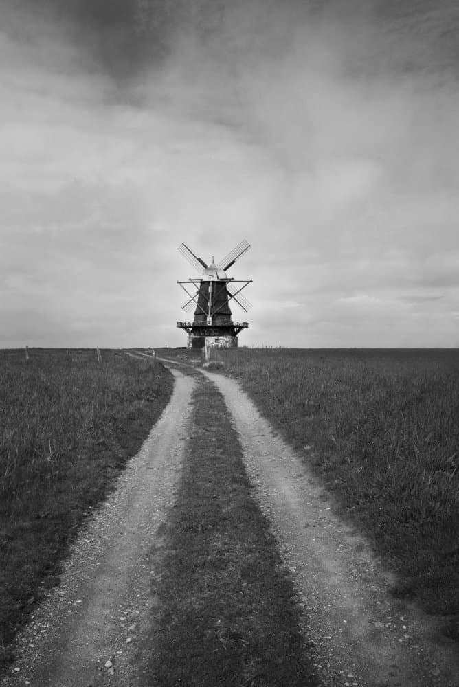 Path to the Windmill by Kristina Nordin — canvas wall art