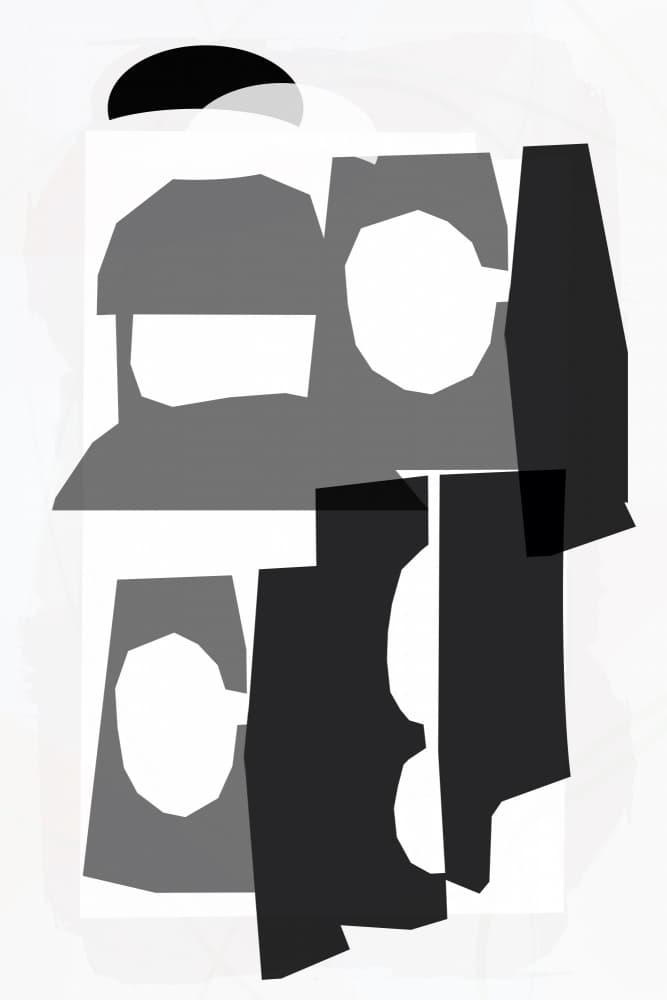 Abstract Geometric Shapes by cartissi — canvas wall art