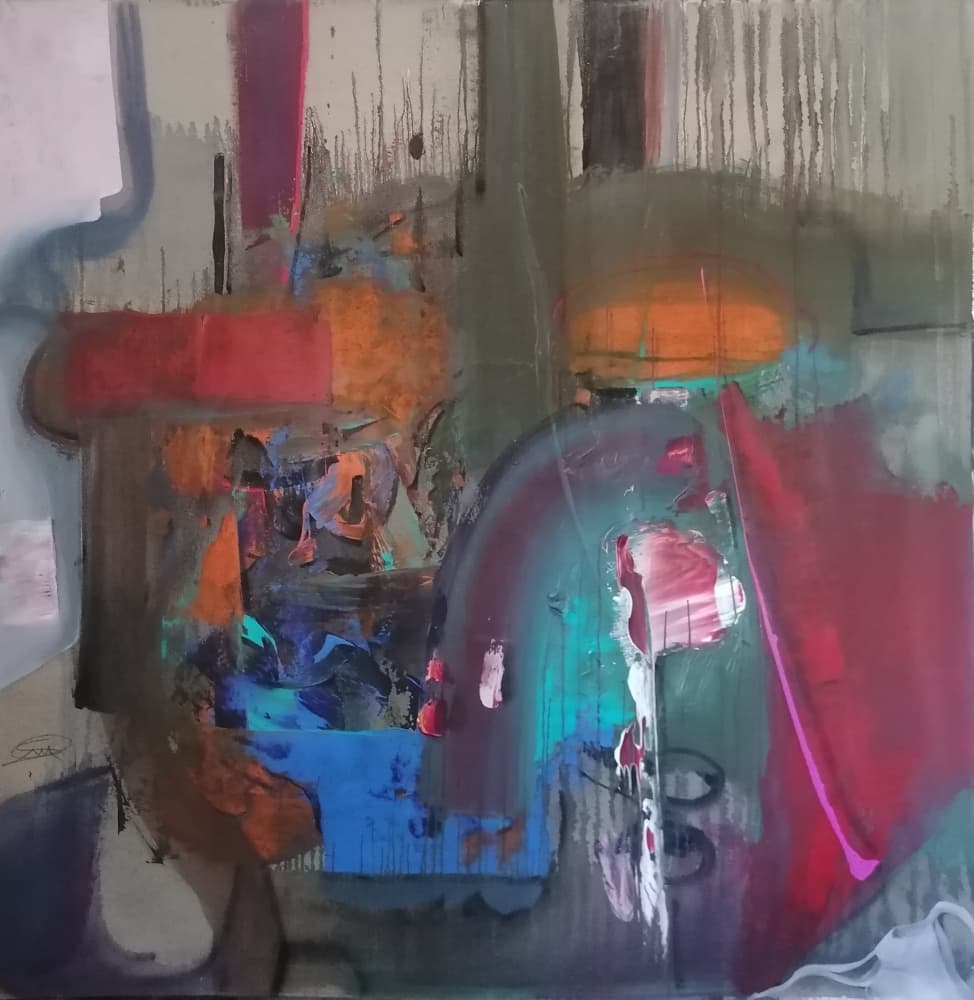 Vibrant Abstract Energy by Stefano Mazzolini — canvas wall art