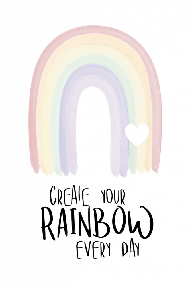 Create Your Rainbow by Martina — canvas wall art
