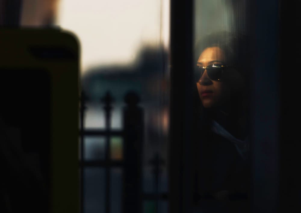 Woman's Reflected Gaze by Yavuz Pancareken — canvas wall art