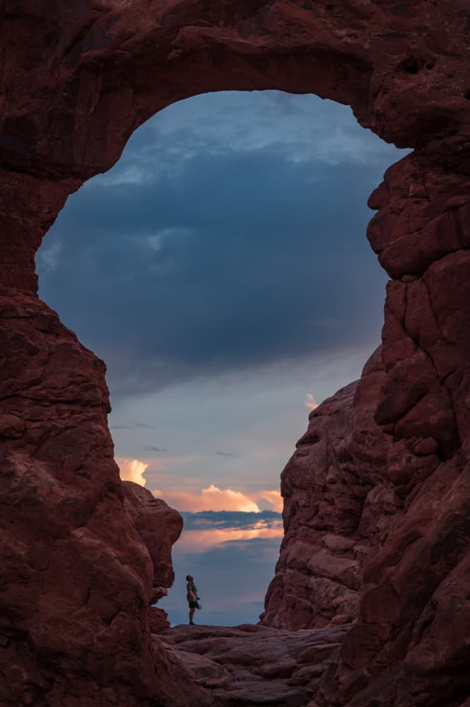 Sunset Arch View by Lian Tang — canvas wall art