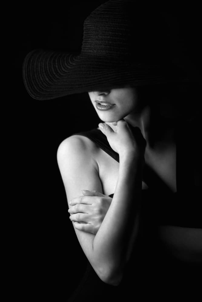 Mysterious Woman In Hat by Bobby Kostadinov — canvas wall art