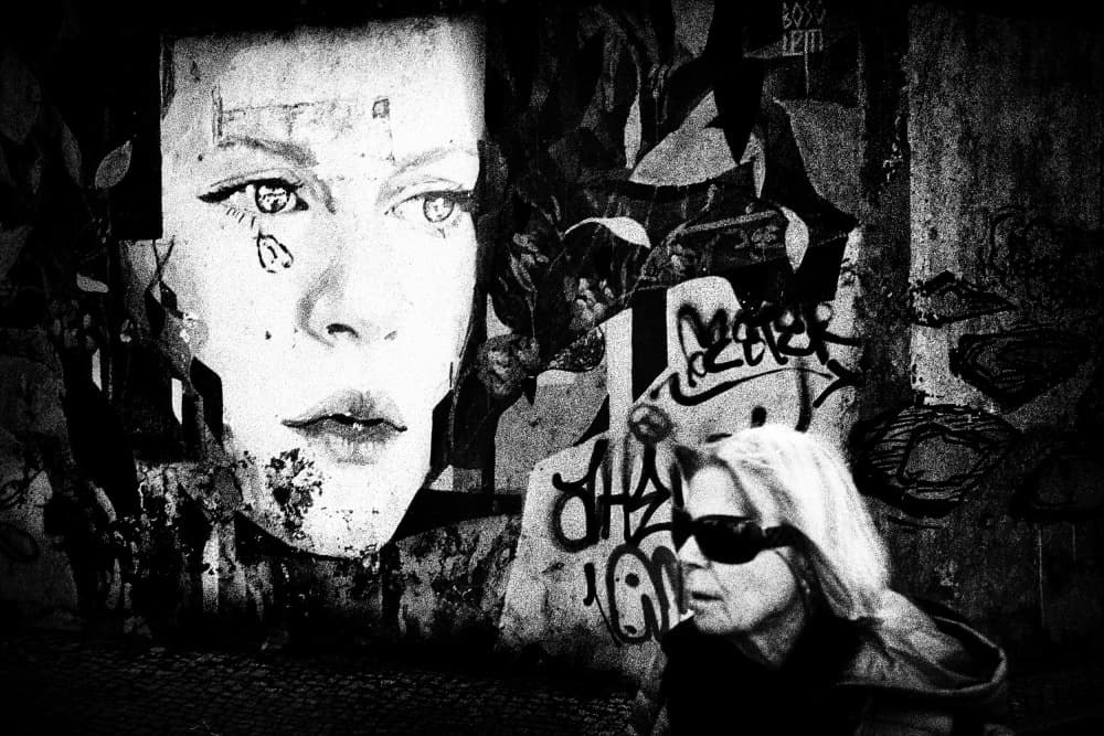 Urban Face and Figure by Paulo Abrantes — canvas wall art