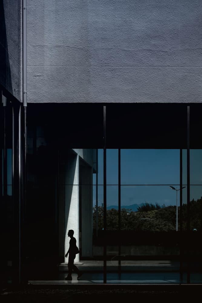 Architectural Silhouette Walk by Fengshou . Lin 林峰守 — canvas wall art