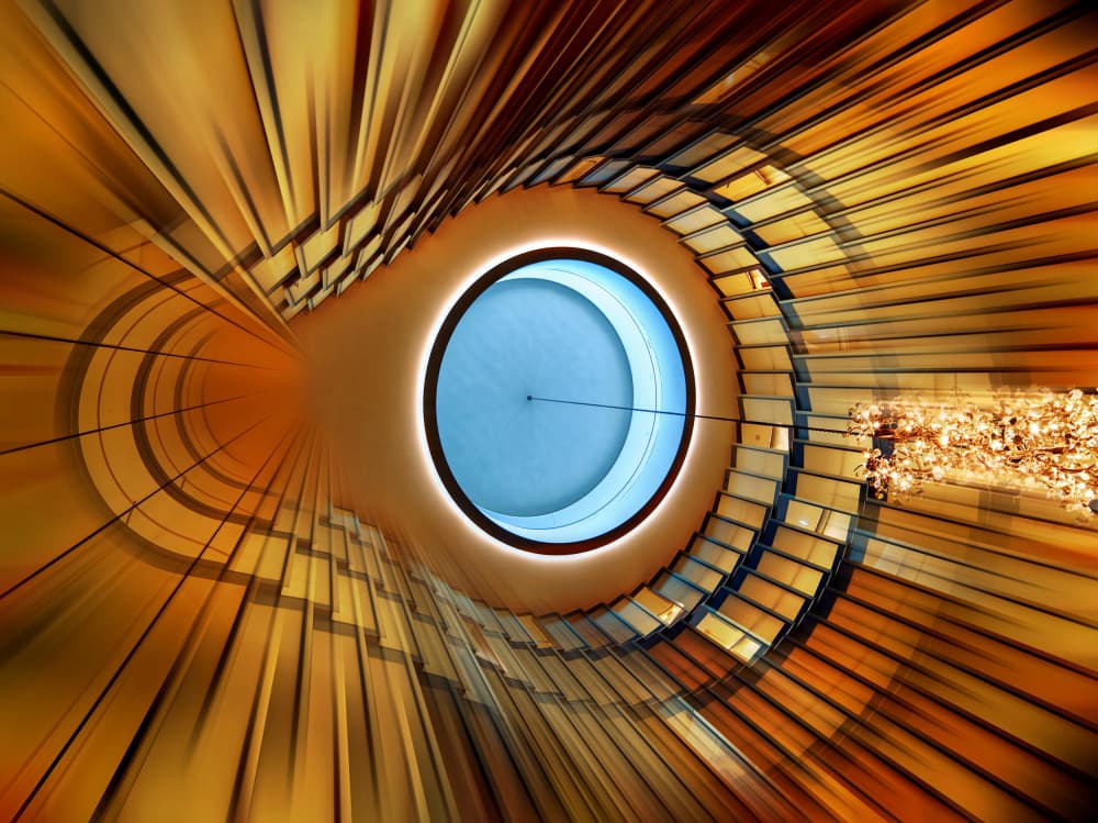 Abstract Spiral Architecture by Erhard Batzdorf — canvas wall art