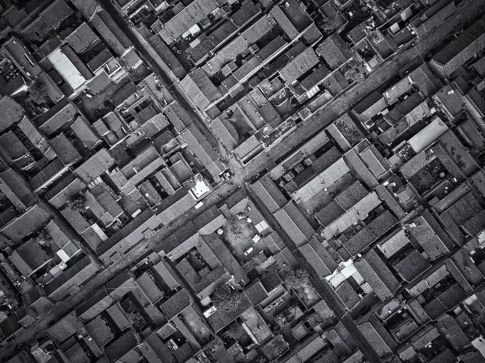 Dense Urban Rooftops by Zhou Chengzhou — canvas wall art