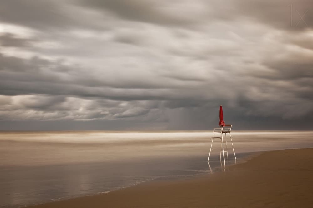 Lonely Beach Chair by Massimo Della Latta — canvas wall art