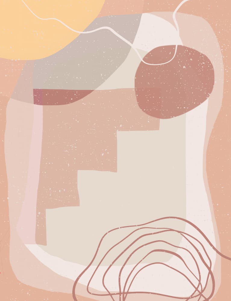 Calm Abstract Forms by Aylin Demir — canvas wall art
