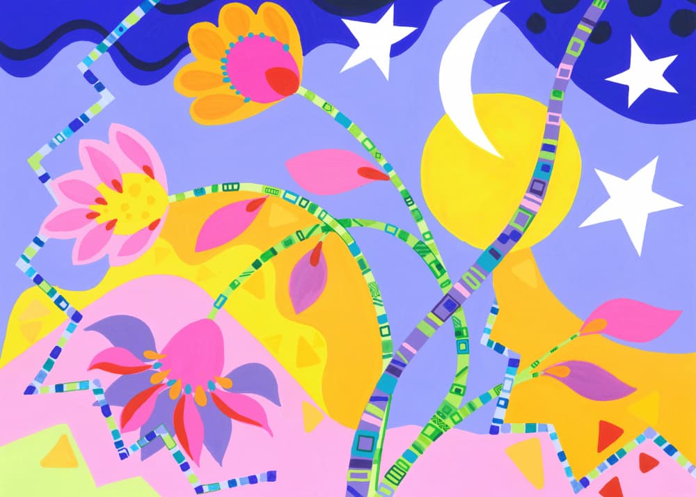 Celestial Blooms by Isabelle Brent — canvas wall art