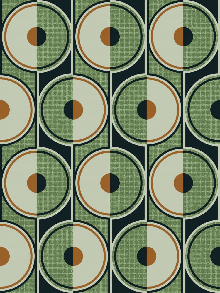 Mid Century Split Circles