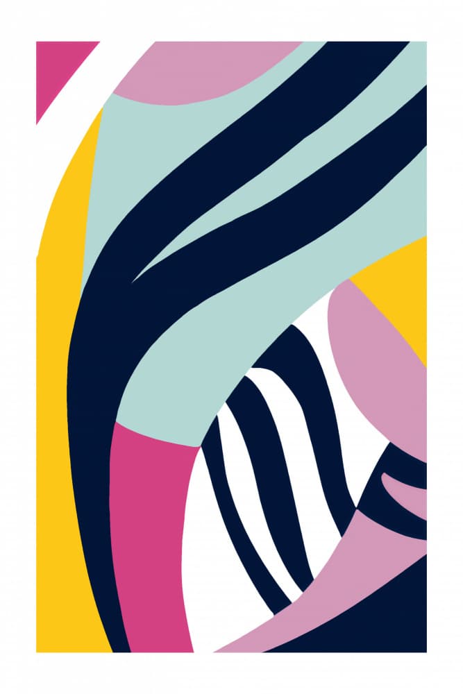 Vibrant Abstract Flow by Jilli Darling — canvas wall art