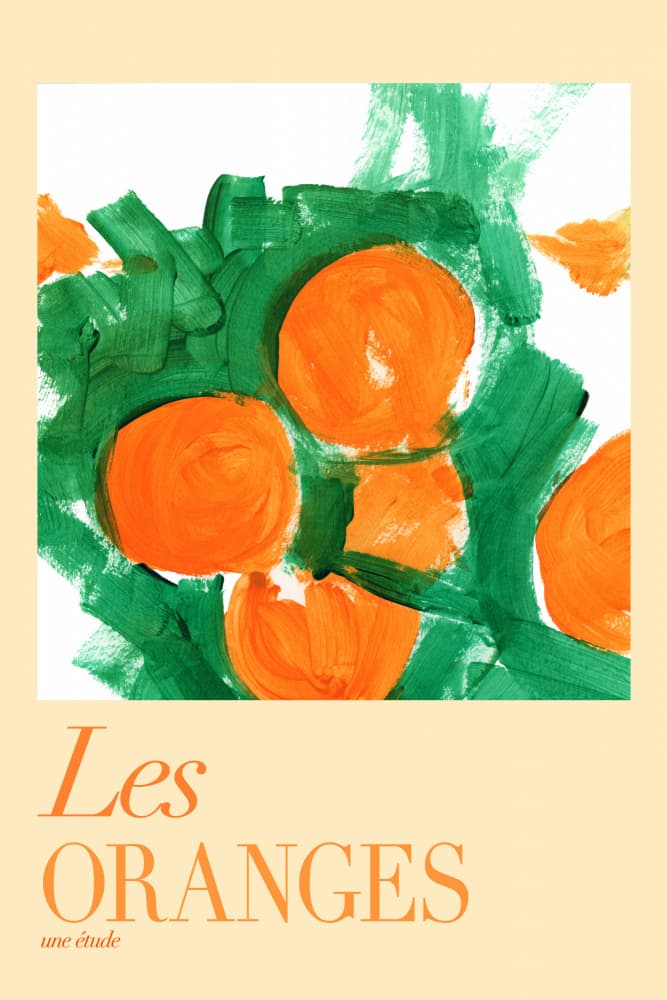 Vibrant Orange Study by cartissi — canvas wall art