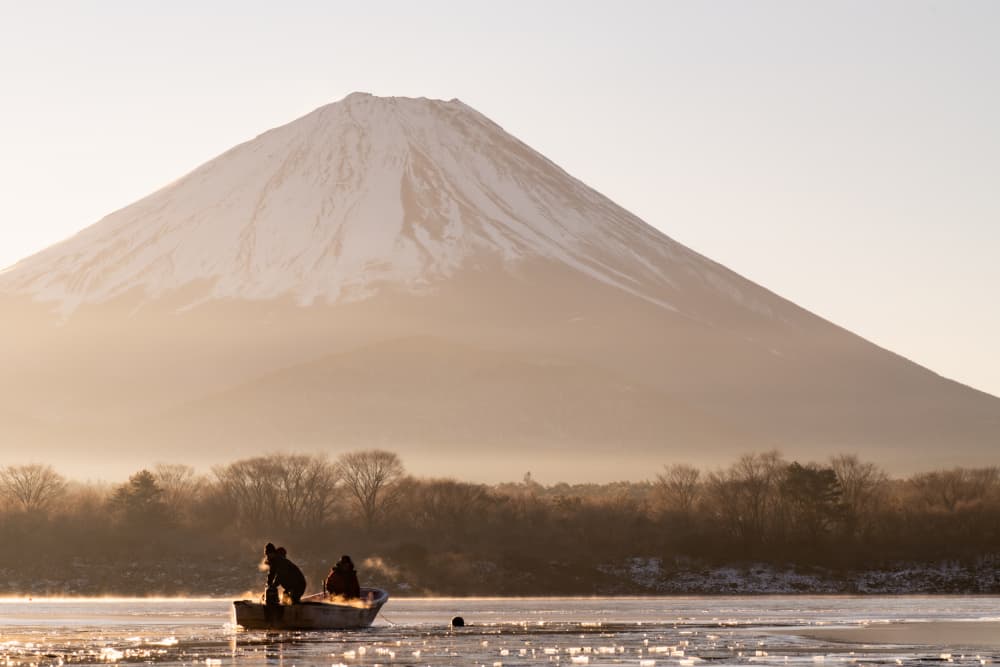 Mount Fuji Golden Morning by Juri Aoki — canvas wall art