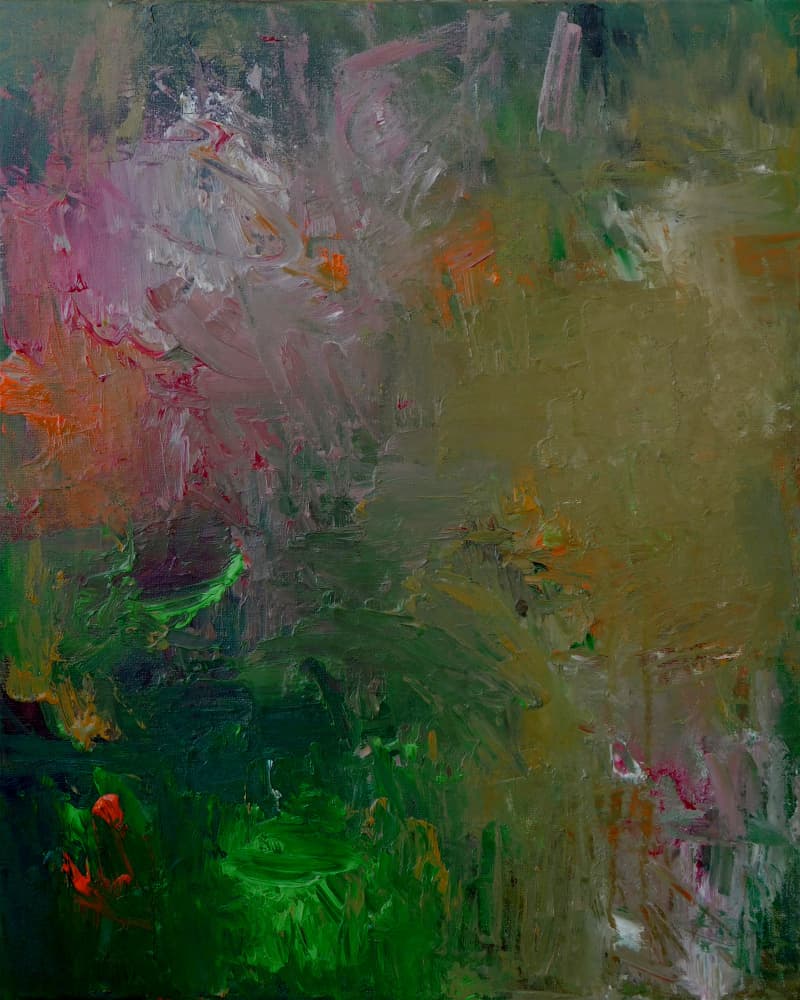 Vibrant Green Expression by Ron Halfant — canvas wall art