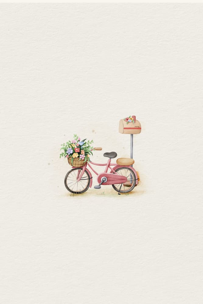Vintage Bicycle with Flowers by Xuan Thai — canvas wall art