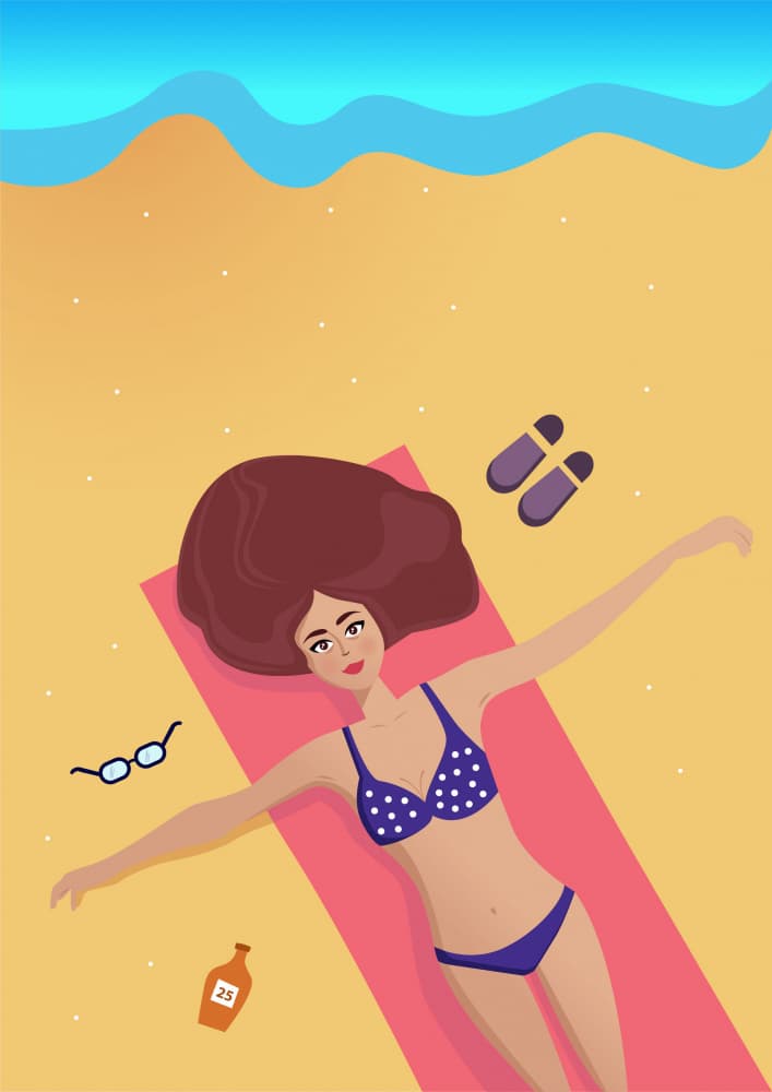 Summer Beach Relaxation by Magdalena Herichova — canvas wall art