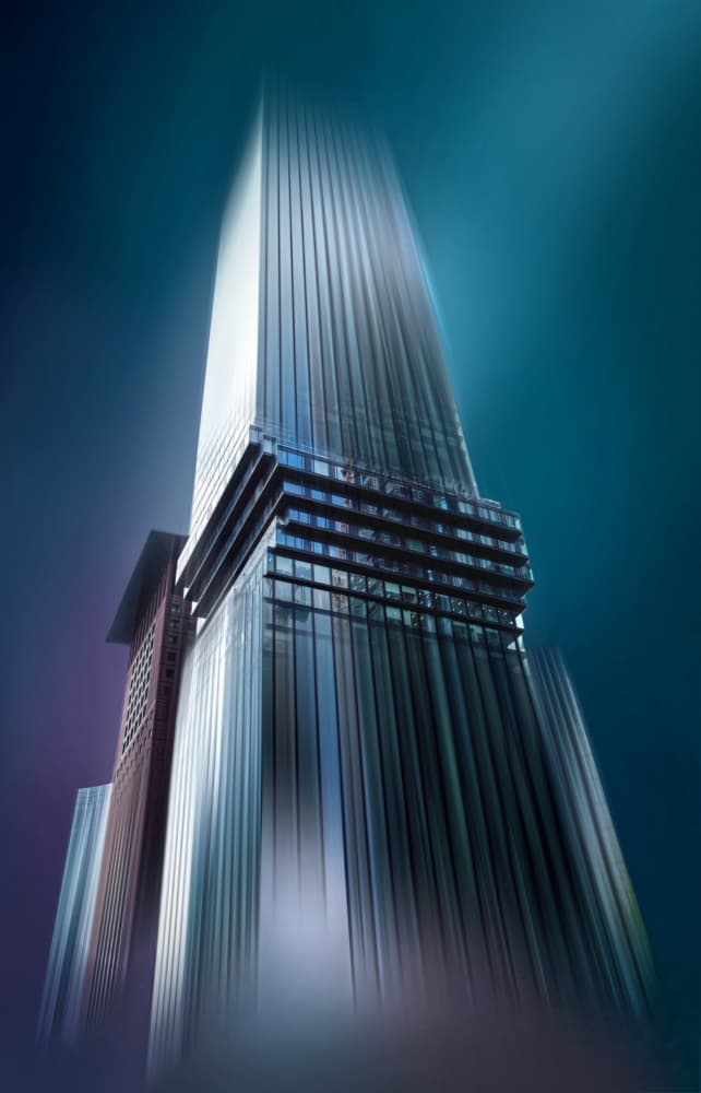 Majestic Glass Skyscraper by Erhard Batzdorf — canvas wall art
