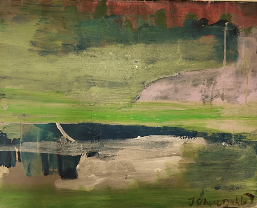 Serene Abstract Landscape by Joackim Schou Dahle — canvas wall art