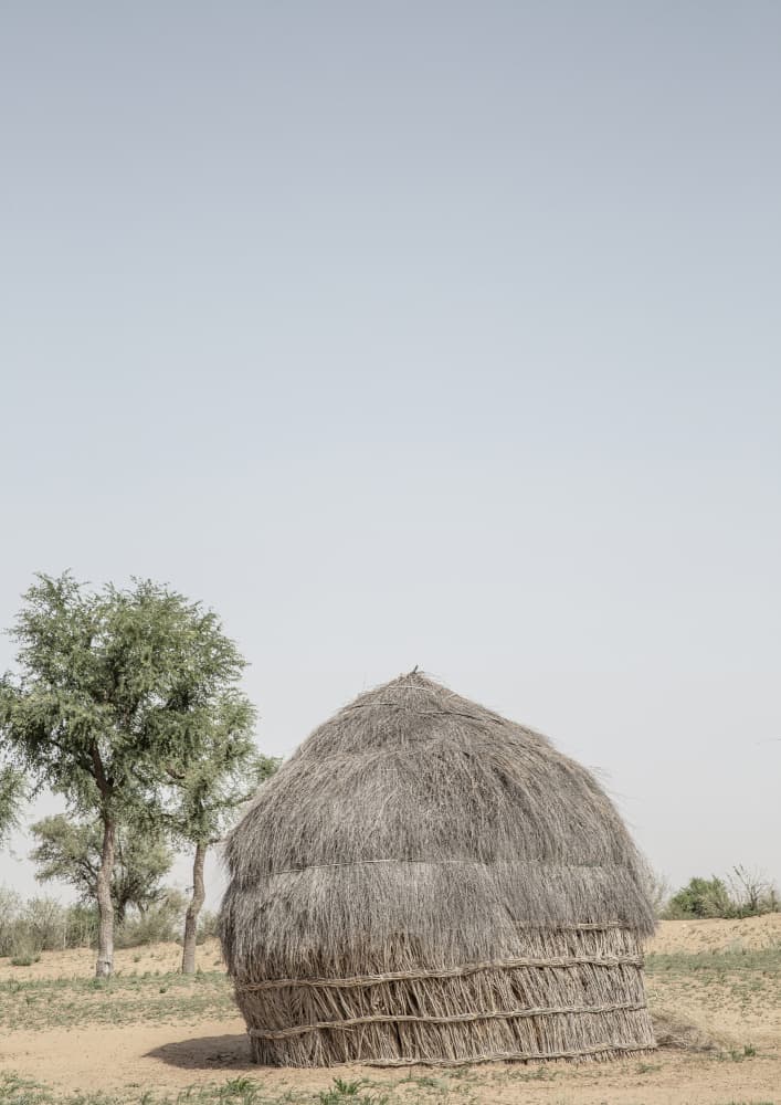 Grass Hut Serenity by Shot by Clint — canvas wall art