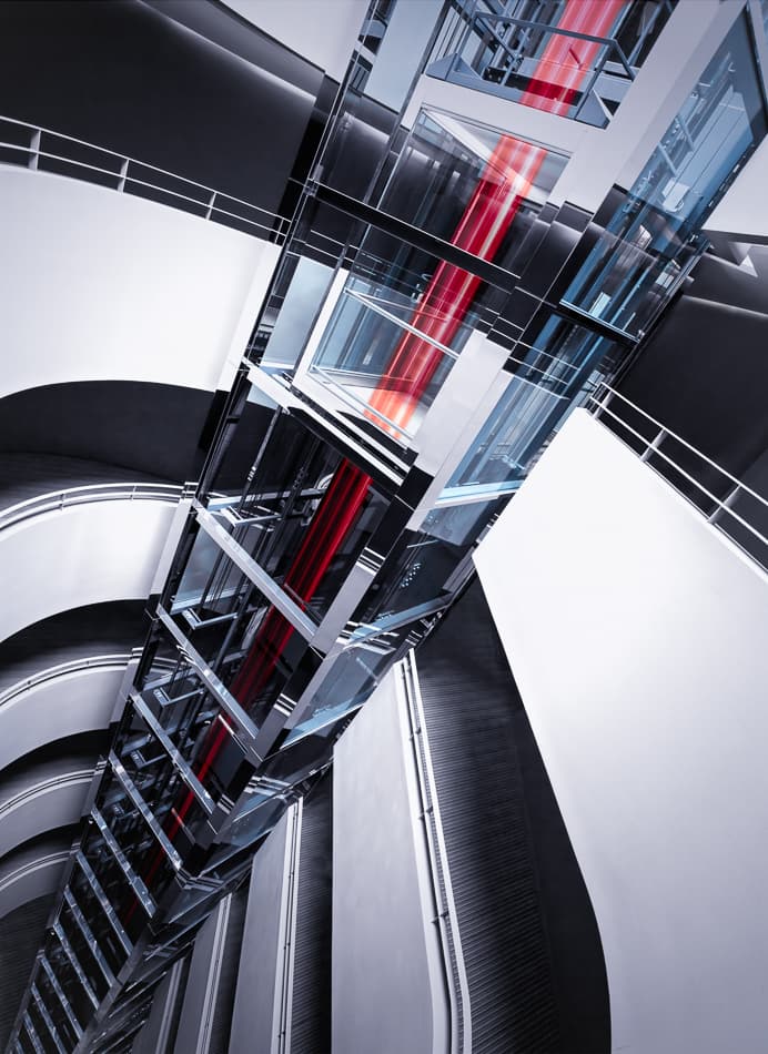 Dynamic Glass Elevator by Kay PK — canvas wall art