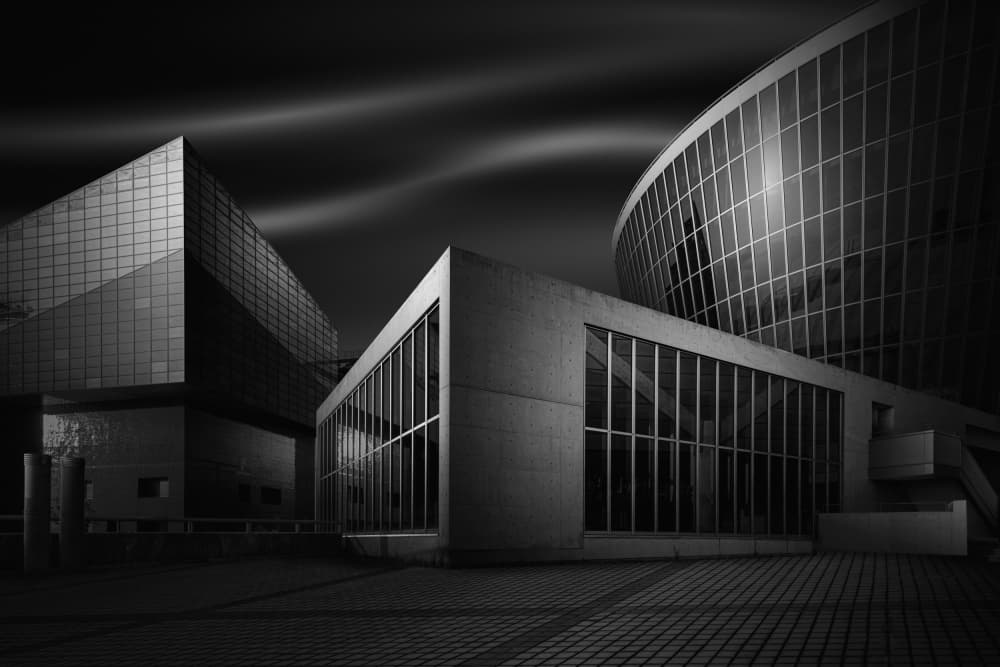 Sleek City Architecture by Shuchuan Liu — canvas wall art