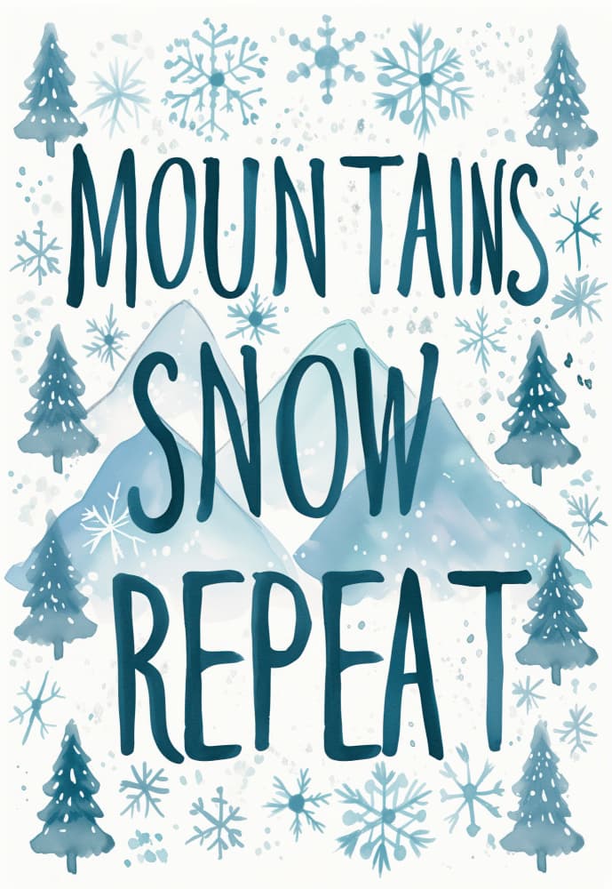 Winter Rhythms by Treechild — canvas wall art