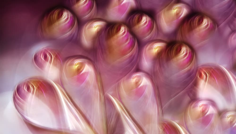 Vibrant Abstract Swirls by Heidi Westum — canvas wall art