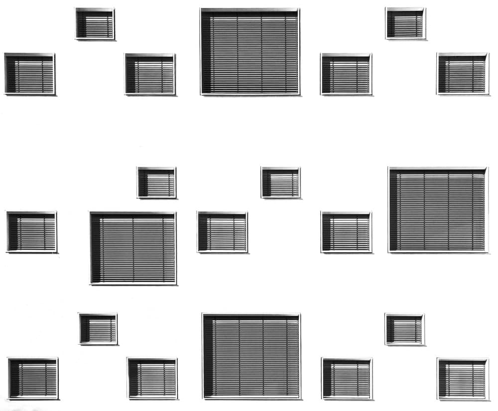 Geometric Window Pattern by Hans Peter Rank — canvas wall art