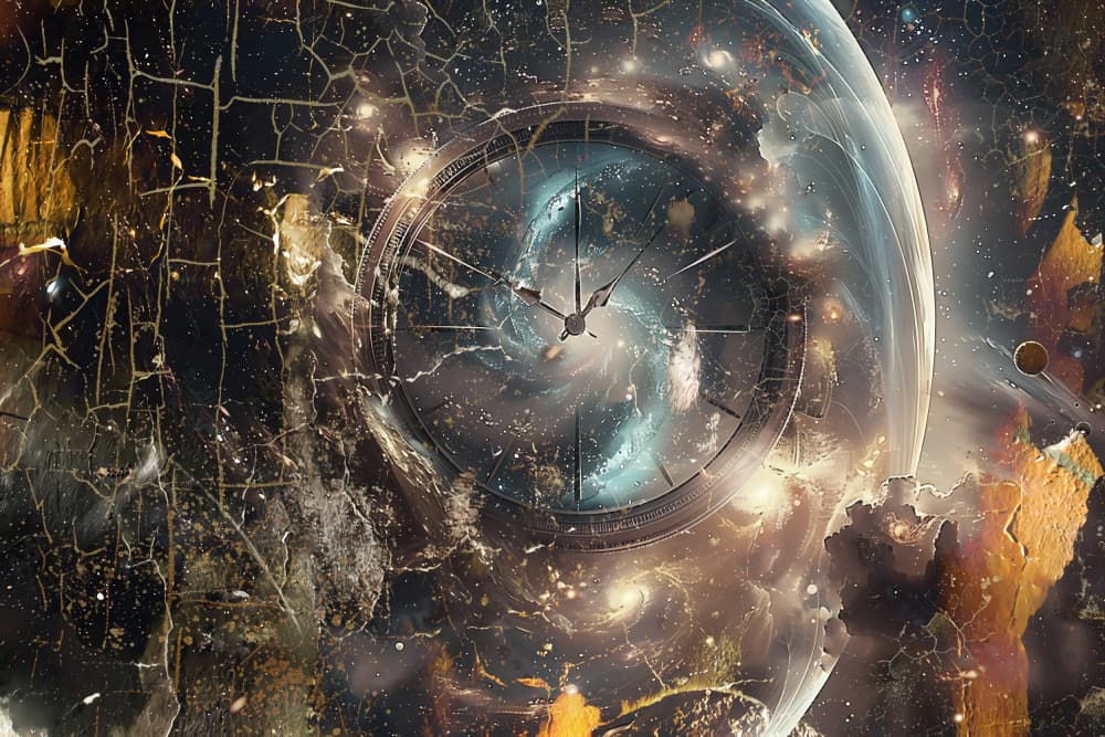 Cosmic Time Spiral by Rafal Kulik — canvas wall art