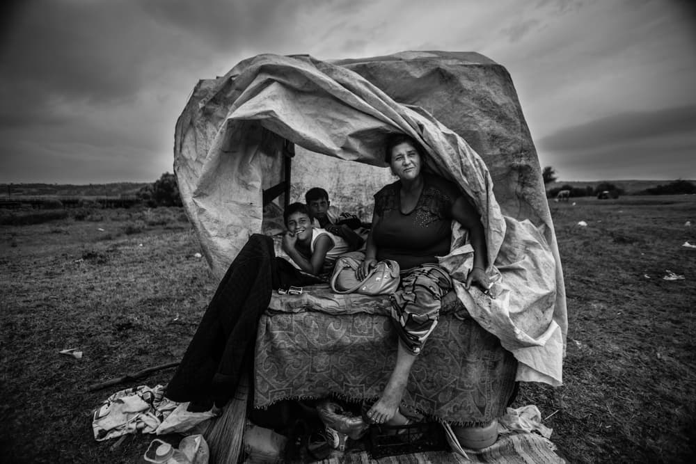 Smiling Family Shelter by Murat YILMAZ — canvas wall art