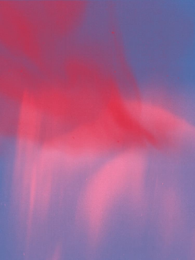Crimson Blue Glow by Dina Dankers — canvas wall art