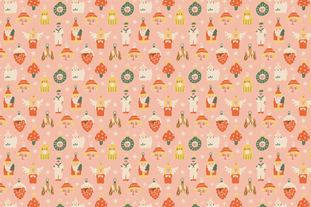 Christmaspatternno46 by Treechild — canvas wall art