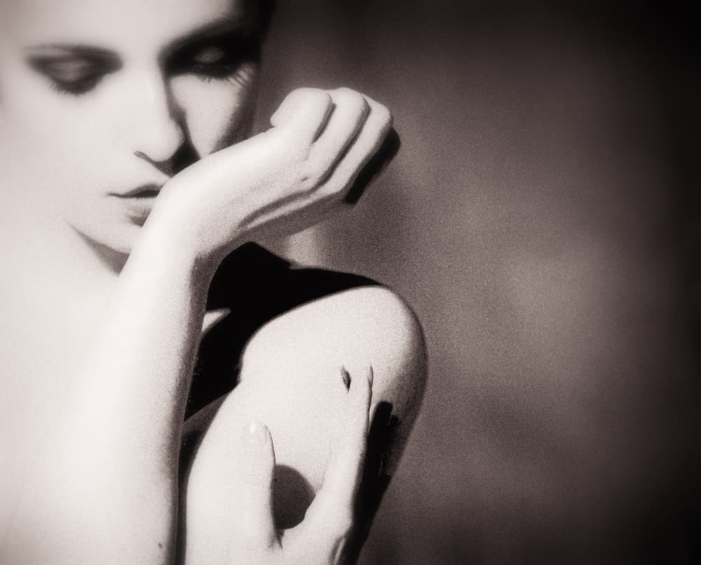 Elegant Shadow Portrait by DAVID MINSTER — canvas wall art