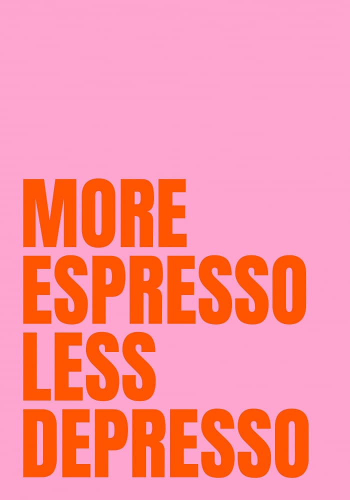 Caffeine Vibes by Athene Fritsch — canvas wall art