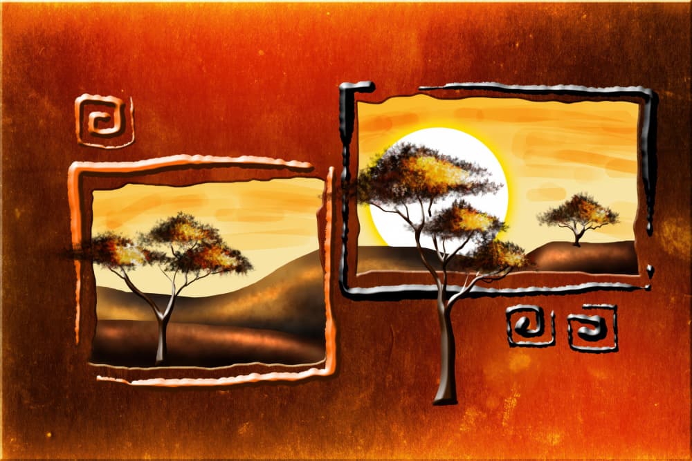 Golden African Savanna by Rafal Kulik — canvas wall art