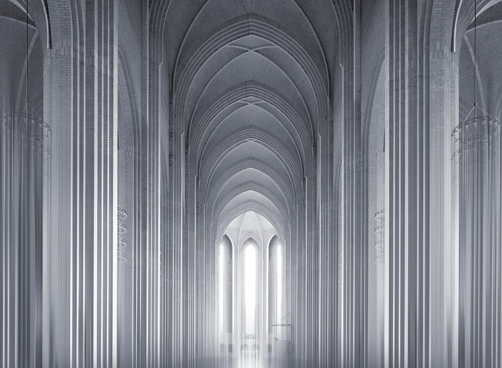 Grand Church Archway Light by Erhard Batzdorf — canvas wall art