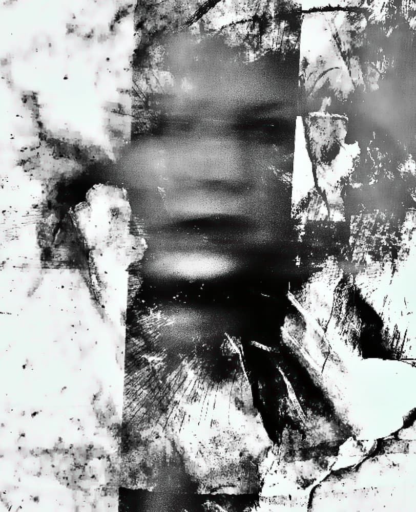 Haunting Abstract Portrait by Dalibor Davidovic — canvas wall art